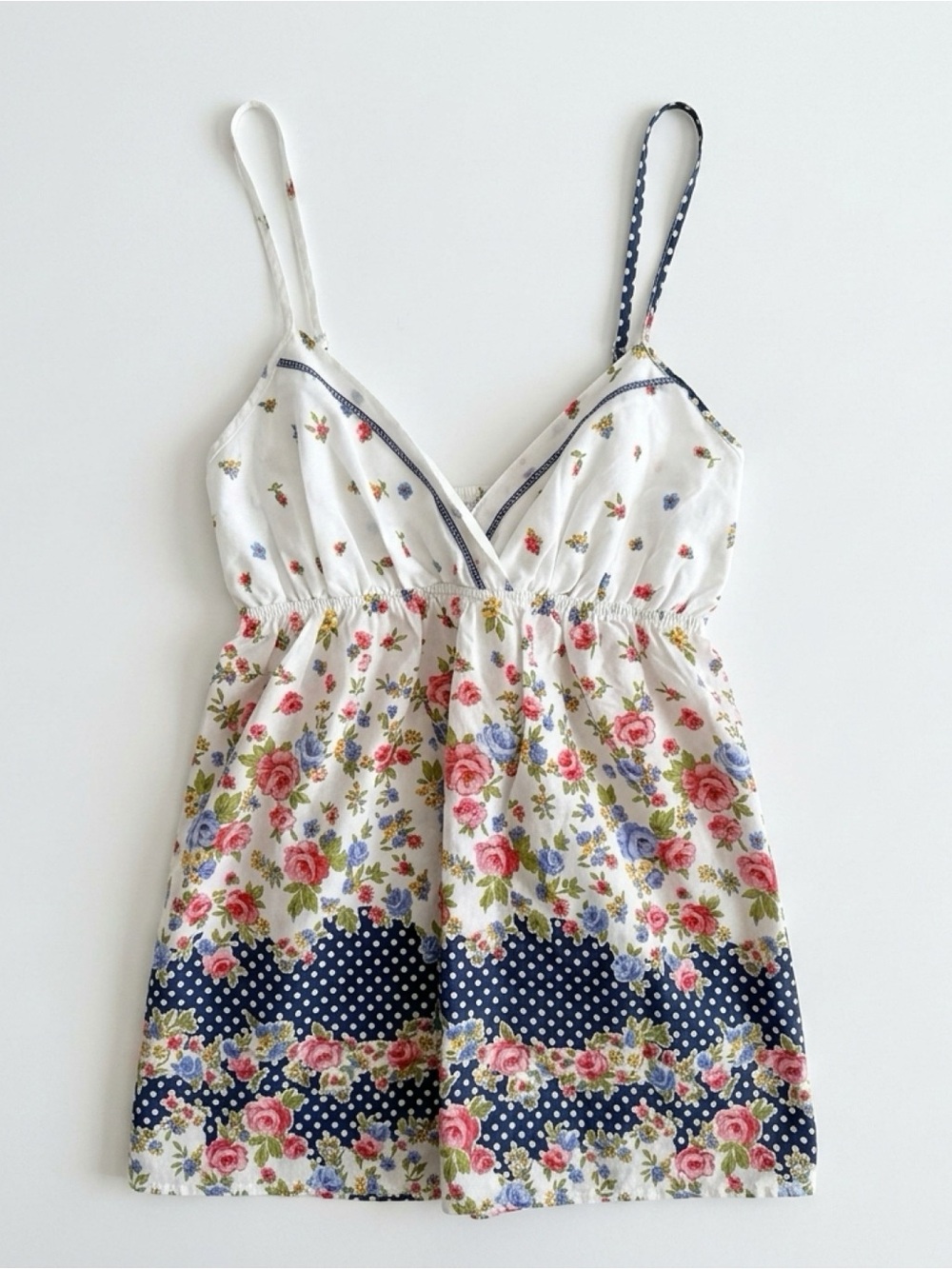 Y2K Forever 21 Floral Cotton Cami Top Size S